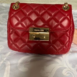 Michael kors quilted leather cross body bag